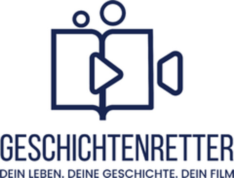 GESCHICHTENRETTER DEIN LEBEN. DEINE GESCHICHTE. DEIN FILM Logo (DPMA, 08.02.2023)