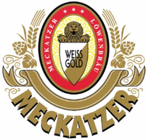 MECKATZER LÖWENBRÄU WEISS GOLD Logo (DPMA, 05/24/2003)