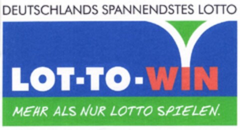 DEUTSCHLANDS SPANNENDSTES LOTTO LOT-TO-WIN MEHR ALS NUR LOTTO SPIELEN. Logo (DPMA, 03.12.2004)