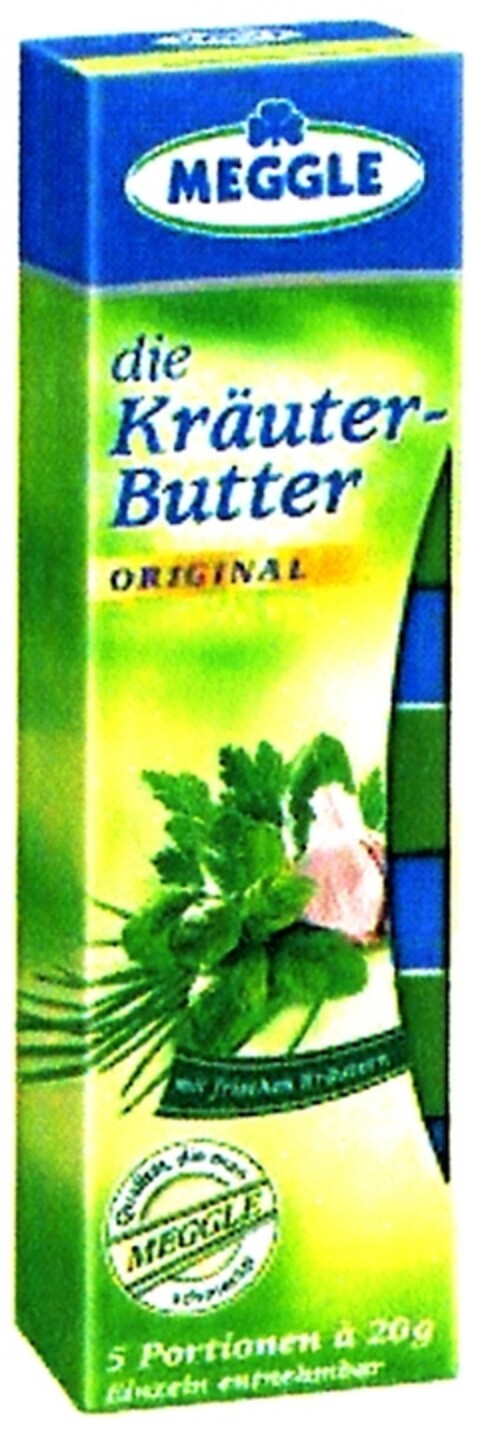 MEGGLE die Kräuter-Butter ORIGINAL Logo (DPMA, 02.03.2006)