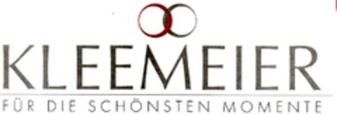 KLEEMEIER FÜR DIE SCHÖNSTEN MOMENTE Logo (DPMA, 22.08.2007)