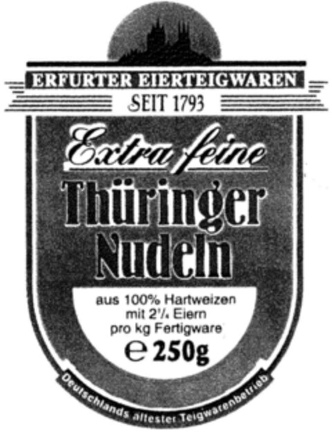 Extra feine Thüringer Nudeln Logo (DPMA, 06.05.1995)