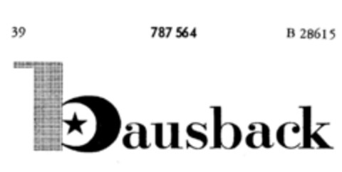 bausback Logo (DPMA, 22.02.1963)