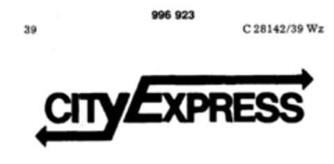 CITY EXPRESS Logo (DPMA, 04/02/1979)