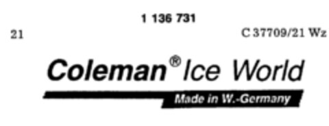 Coleman Ice World Logo (DPMA, 03.06.1988)