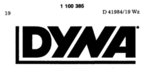 DYNA Logo (DPMA, 24.03.1986)