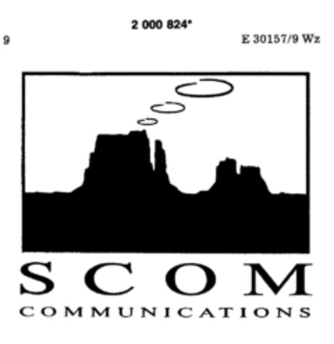 S C O M COMMUNICATIONS Logo (DPMA, 22.11.1990)