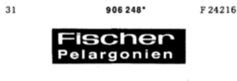 Fischer Pelargonien Logo (DPMA, 06.02.1973)