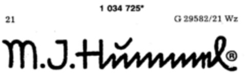 M.J.Hummel Logo (DPMA, 11.05.1982)