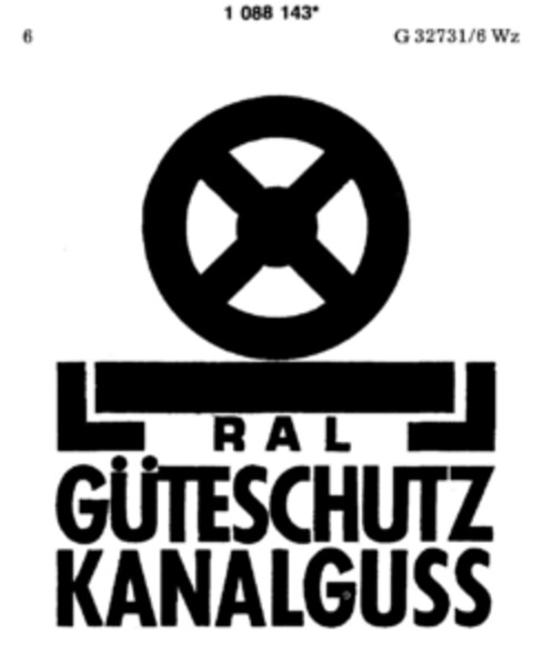 RAL GÜTESCHUTZ KANALGUSS Logo (DPMA, 01.11.1985)