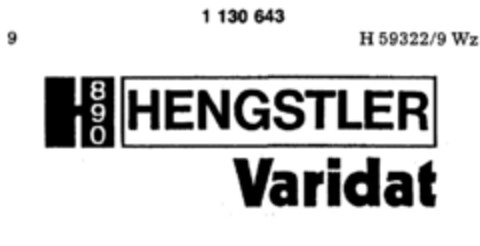 HENGSTLER Varidat Logo (DPMA, 04/08/1988)