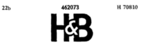 H&B Logo (DPMA, 18.10.1933)