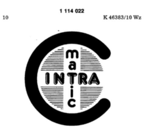 INTRA maTic Logo (DPMA, 21.11.1983)