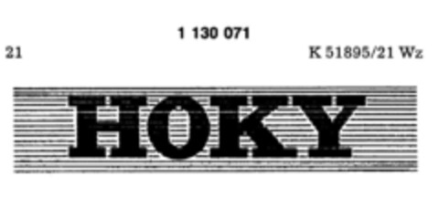 HOKY Logo (DPMA, 23.10.1987)