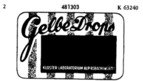 Gelbe Drops Logo (DPMA, 29.08.1935)