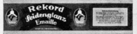 Rekord Seidenglanz Emaille Logo (DPMA, 12.03.1934)