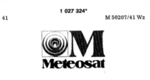 M Meteosat Logo (DPMA, 08/19/1981)