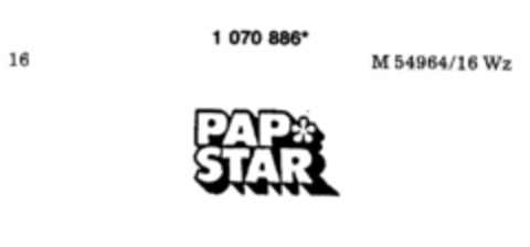 PAP STAR Logo (DPMA, 30.06.1984)