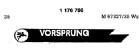 VORSPRUNG Logo (DPMA, 05/04/1990)