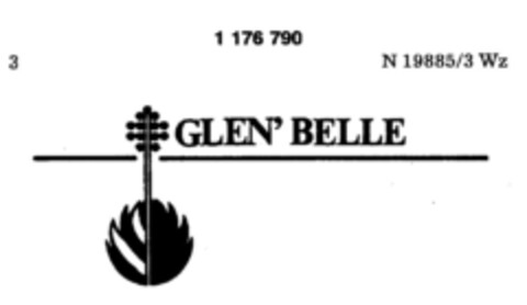 GLEN' BELLE Logo (DPMA, 23.08.1985)