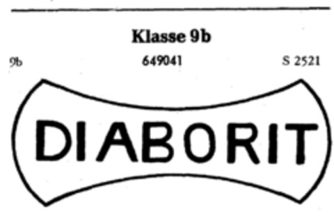 DIABORIT Logo (DPMA, 13.06.1952)