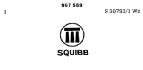 SQUIBB Logo (DPMA, 29.03.1977)