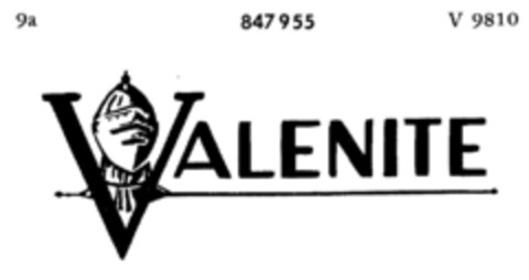 VALENITE Logo (DPMA, 18.06.1964)