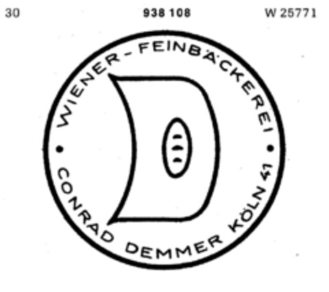 WIENER FEINBÄCKEREI Logo (DPMA, 28.06.1974)