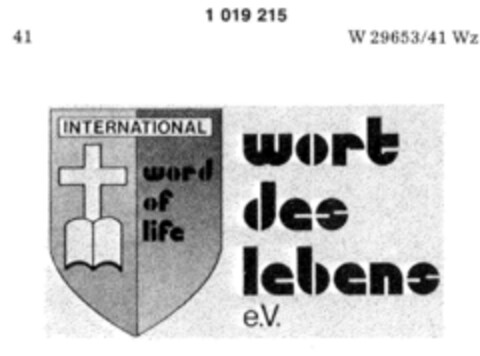 wort des lebens e.v. Logo (DPMA, 04/07/1979)