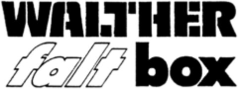 WALTHER FALT BOX Logo (DPMA, 12/11/1990)