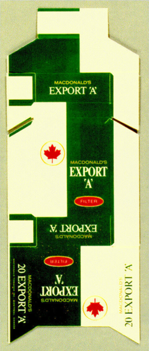 MACDONALD'S EXPORT A Logo (DPMA, 13.03.1972)