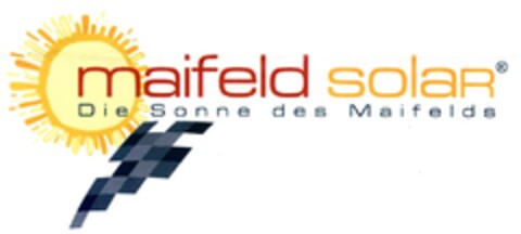 maifeld solar Die Sonne des Maifelds Logo (DPMA, 06.05.2008)