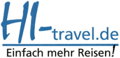 HI-travel.de Einfach mehr Reisen! Logo (DPMA, 24.06.2009)