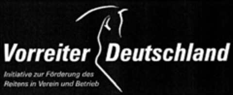 Vorreiter Deutschland Initiative zur Förderung des Reitens in Verein und Betrieb Logo (DPMA, 10/30/2009)