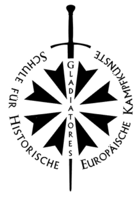 GLADIATORES SCHULE FÜR HISTORISCHE EUROPÄISCHE KAMPFKÜNSTE Logo (DPMA, 23.11.2010)