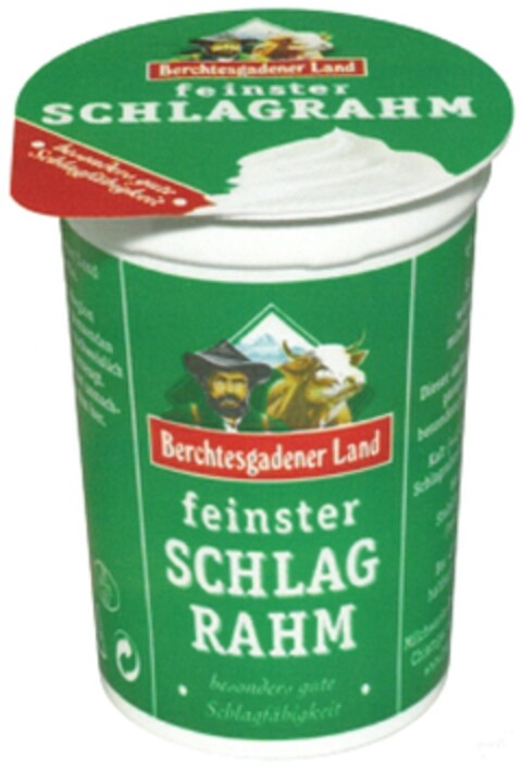 Berchtesgadener Land feinster SCHLAGRAHM Logo (DPMA, 02.12.2010)