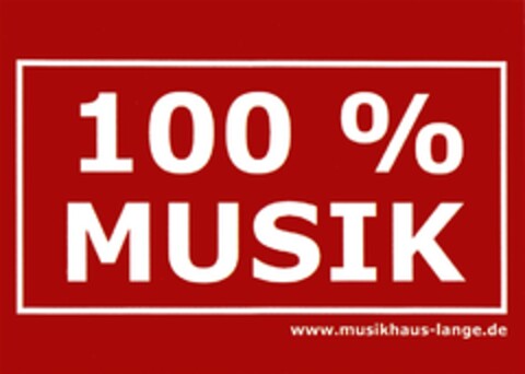 100 % MUSIK www.musikhaus-lange.de Logo (DPMA, 14.02.2012)