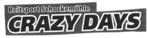 Reitsport Schockemöhle CRAZY DAYS Logo (DPMA, 02.03.2016)