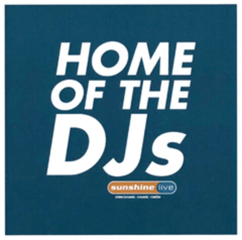 HOME OF THE DJs sunshine live electronic music radio Logo (DPMA, 02/23/2018)