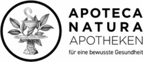 APOTECA NATURA APOTHEKEN für eine bewusste Gesundheit Logo (DPMA, 23.12.2021)