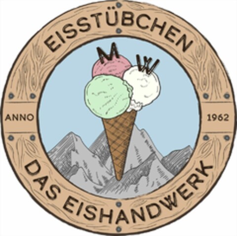 EISSTÜBCHEN M W ANNO 1962 DAS EISHANDWERK Logo (DPMA, 08/09/2022)