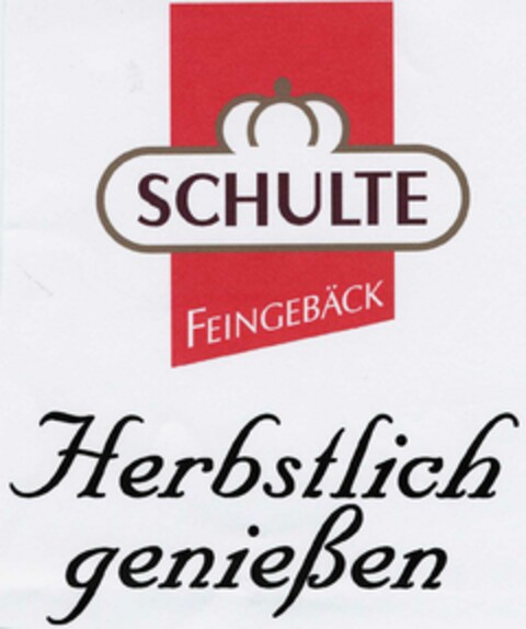 SCHULTE FEINGEBÄCK Herbstlich genießen Logo (DPMA, 01.08.2002)