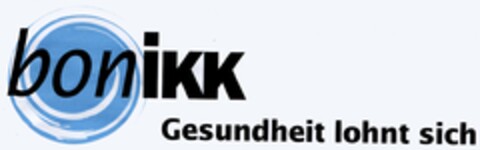 boniKK Gesundheit lohnt sich Logo (DPMA, 07/23/2003)