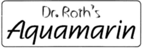 Dr.Roth's Aquamarin Logo (DPMA, 22.08.1997)