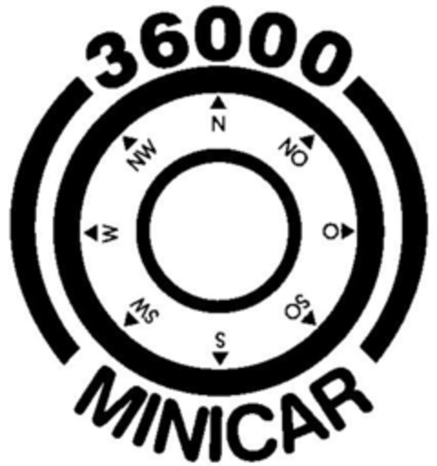 36000 MINICAR Logo (DPMA, 07/16/1998)