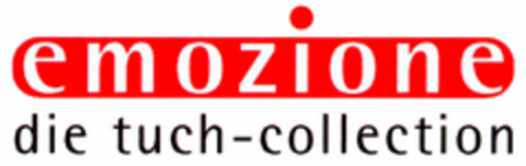 emozione die tuch-collection Logo (DPMA, 05/28/1999)