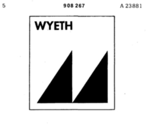 WYETH Logo (DPMA, 10.08.1972)