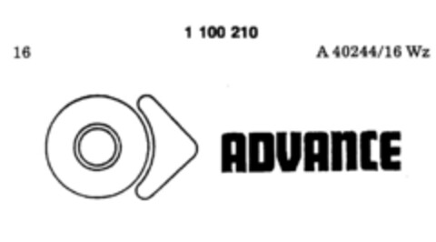 ADVANCE Logo (DPMA, 02.08.1985)