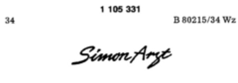 Simon Arzt Logo (DPMA, 23.09.1986)