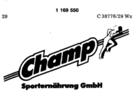 Champ Sporternährung GmbH Logo (DPMA, 25.02.1989)